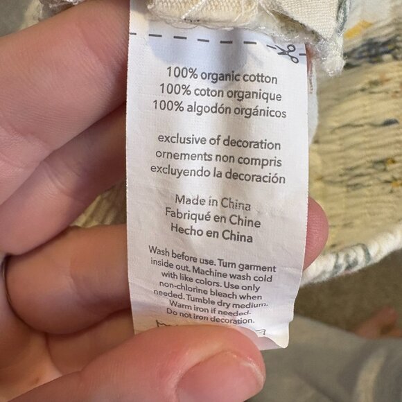 Rabbit & Bear Organic Cotton Wide Leg Pants Floral 12 months - Picture 7 of 8